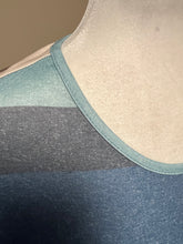 Load image into Gallery viewer, Sky Blue Striped Midi Pocket Dress