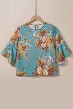 Load image into Gallery viewer, Flare Sleeve Floral Blouse