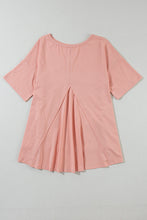 Load image into Gallery viewer, Pink Mineral Wash Studded Star Patch Graphic High Low Tee