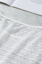 Load image into Gallery viewer, White Lace Crochet Hollow out Fringed Tank Top
