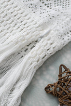 Load image into Gallery viewer, White Lace Crochet Hollow out Fringed Tank Top