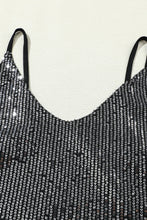 Load image into Gallery viewer, Black Sequin Tank Top