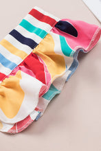 Load image into Gallery viewer, Multicolor Square Neck Abstract Print Tank Top