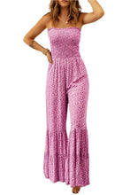 Load image into Gallery viewer, Pink Boho Floral Jumpsuit