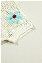 Load image into Gallery viewer, Crochet Flower Hollow-out Sweater Top