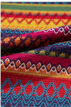 Load image into Gallery viewer, Multicolor Jacquard Textured Tasseled Cap Sleeve Top