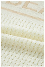 Load image into Gallery viewer, White BEACH Hollow Out Knitted Lightweight Dolman Sweater