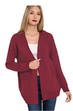 Load image into Gallery viewer, Open Front Sweater Cardigan

