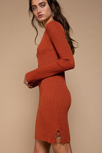 Load image into Gallery viewer, POL-Sweater Dress Ring detailed Long Sleeve
