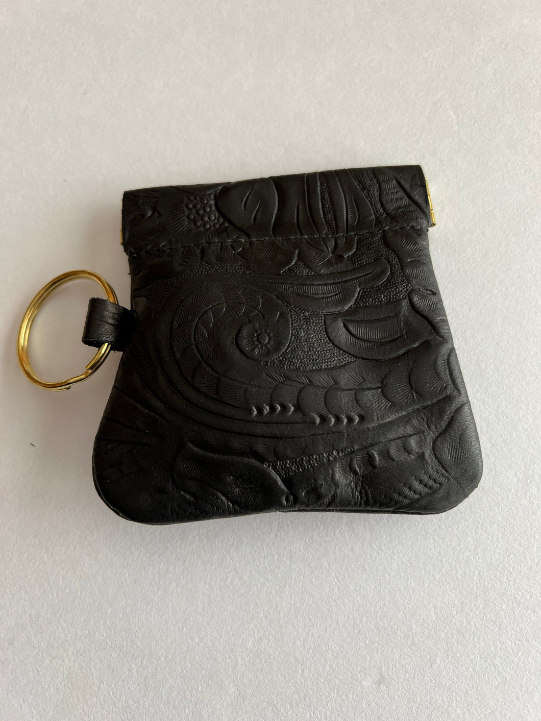 Genuine Leather Squeeze Coin Purse