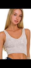 Load image into Gallery viewer, Ribbed Crop Top - Sleet
