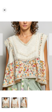 Load image into Gallery viewer, Boho V Neck Lace Trim Peasant Top
