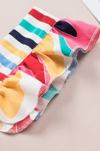 Load image into Gallery viewer, Multicolor Square Neck Abstract Print Tank Top
