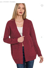 Load image into Gallery viewer, Open Front Sweater Cardigan

