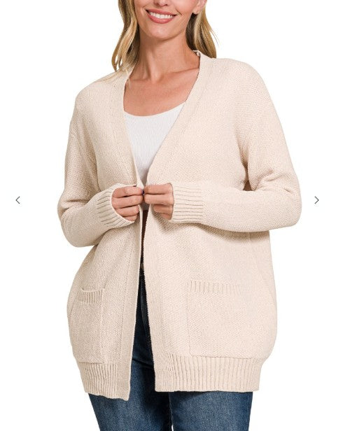 Open Front Sweater Cardigan