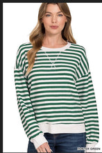Load image into Gallery viewer, Green Striped pullover
