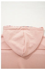 Load image into Gallery viewer, Mix Floral Patchwork Side Slit Drawstring Hoodie
