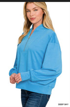 Load image into Gallery viewer, Scuba half zip pullover
