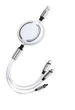 Load image into Gallery viewer, Retractable 3 in 1 universal fast charging cable
