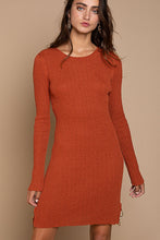 Load image into Gallery viewer, POL-Sweater Dress Ring detailed Long Sleeve
