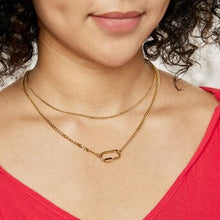 Load image into Gallery viewer, J-Water reistant,tarnish free,hypoallergenic 18K GOLD PLATED STAINLESS STEEL NECKLACE
