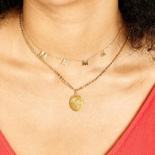 Load image into Gallery viewer, J-17inch 18K GOLD PLATED STAINLESS STEEL &quot;LETTER &quot;MAMA&quot;&quot; NECKLACE,
